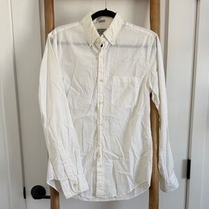 J. Crew Slim Fit White Button Down Shirt